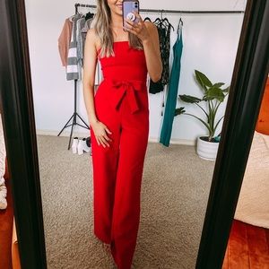 Gianni Bini Red Jumpsuit, Size: 0.